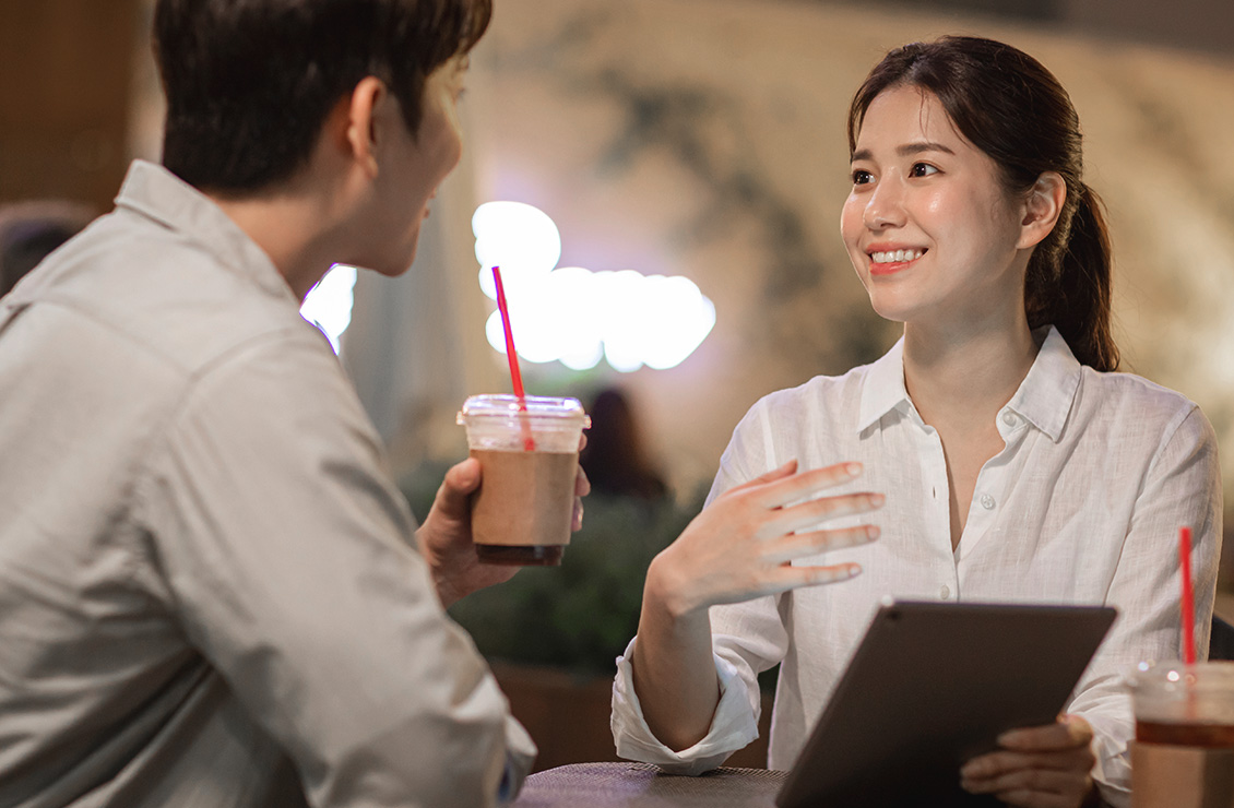 대표와 1:1 직접 상담하는 모습